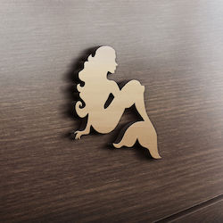 MDF Holz Meerjungfrau Design 35cm x 29cm