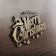 MDF Wooden Design Merry Christmas 100cm X 75cm
