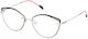 Emilio Pucci Femei Metalic Rame Ochelari Ochi de pisică Negru EP5194 005
