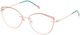 Emilio Pucci Weiblich Metallisch Brillenrahmen Katzenauge Rosa EP5194 074
