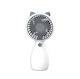 Portable Hand Desk Fan Powerful Silent Motor Lithium Ion Battery Cord White 12 Cm Original Deals