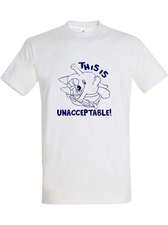 Tricou pentru copii White Bluey This Is Unacceptable