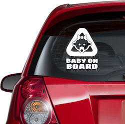 Αυτοκόλλητο Αυτοκινήτου Baby On Board 6 15cm X ...
