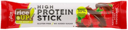 RiceUp Hi Protein Stick Riegel Protein mit Geschmack Chocolate Raspberry 15x40gr