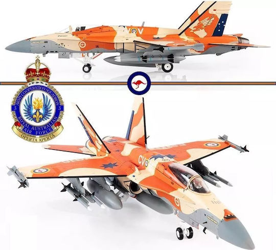 Ready-Made Metal Model of Military Airplane Scale 1/72 F/A-18A Hornet Royal Australian Air Force