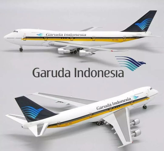 Ready-Made Metal Airplane Model Scale 1/400 JC Wings Garuda Indonesia Airways Boeing 747-200