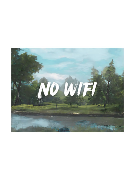 Цитат Плакат Без Wifi Pq117 21см X 30см