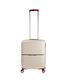 Dielle Cabin Travel Suitcase Hard Beige with 4 Wheels Height 55cm