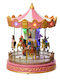 Lumineo Christmas Illuminated Decorative Carousel with Battery with Music and Movement 23.5x18.2x18.2cm.