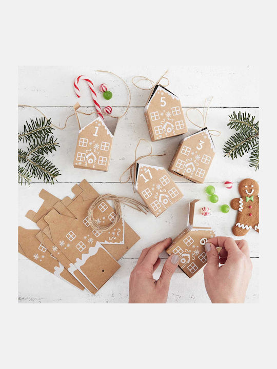 Ginger Ray Advent Calendar Gingerbread House Make Your Own DIY Paper