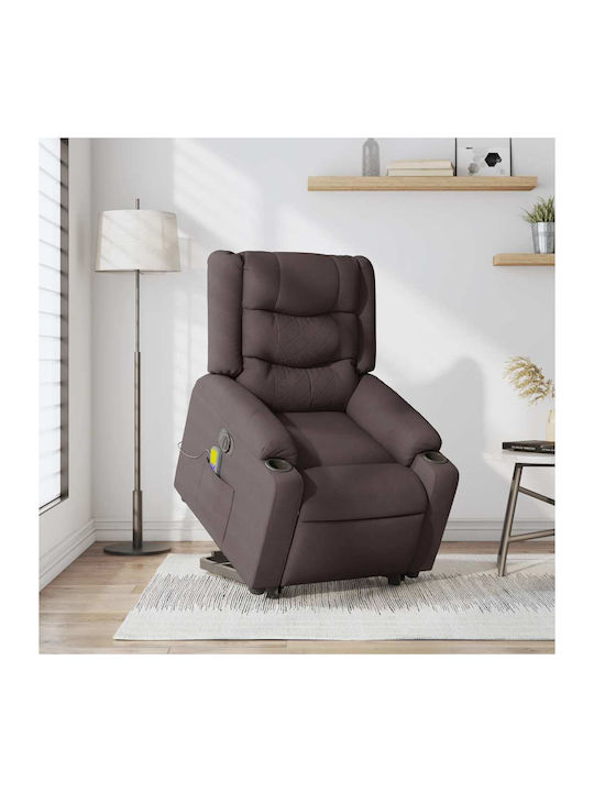 Fotoliu Relax Masaj cu Puf Sc. Coffee 77x93x99cm