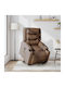 Relax Armchair Massage with Footstool Coffee 77x93x99cm