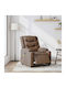 Relax Armchair Massage with Footstool Coffee 77x93x99cm