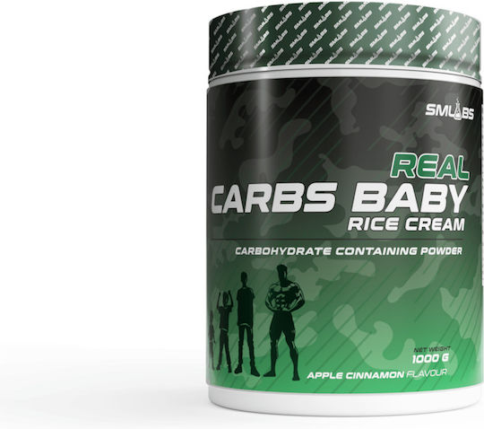 Olympus Usa Smlabs Real Carbs Baby Rice Cream Ειδικό Συμπλήρωμα Διατροφής 1000gr Apple Cinnamon