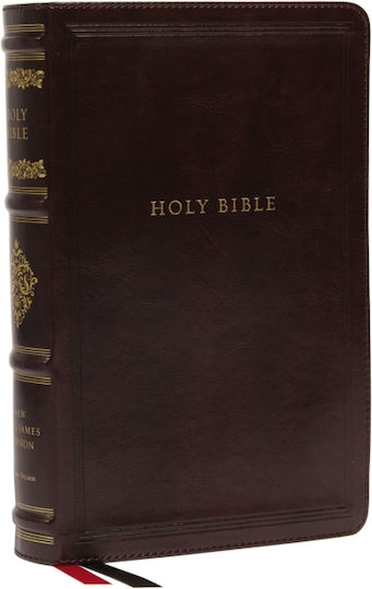 Nkjv, Personal Size Reference Bible, Sovereign Collection, Leathersoft, Brown, Red Letter, Thumb Indexed, Comfort Print - Thomas Nelson Publishers - Leather / Fine Binding