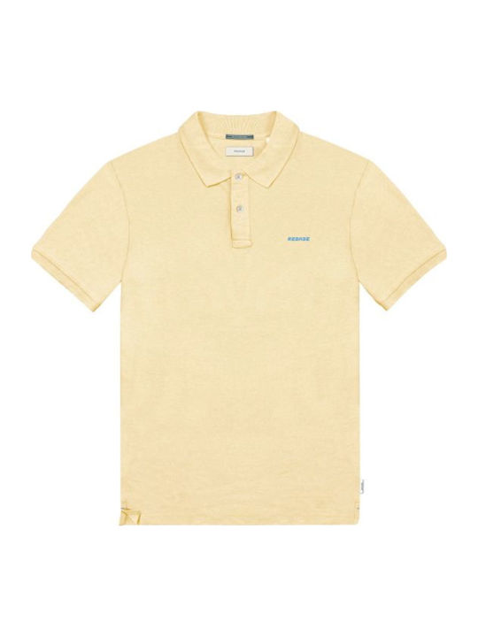 Rebase Rebase Polo Kurzarm Gelbe Bluse