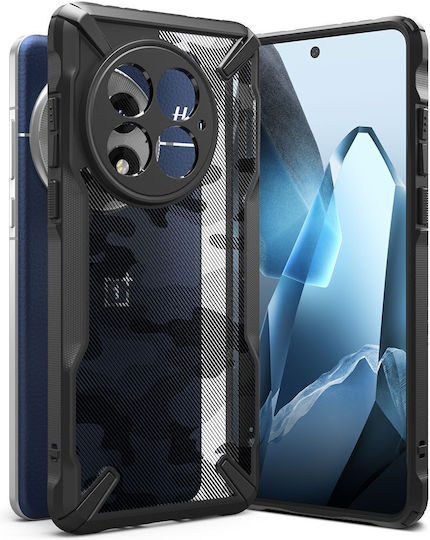 Ringke Fusion X Back Cover Plastic / Silicone 2mm Black (OnePlus 13)