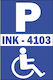 Aluminum Disabled Sign 30cm X 20cm
