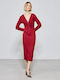 Midi Dress for Wedding / Christening Bordeaux