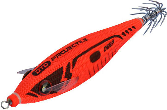 DTD Projectile Full Color Squid Jigs Fluorescent Nr 3 #3.0 9cm/17.9g Roșu