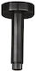 Βραχίονας Οροφής Στρογγυλός 10εκ Aisi316 Inox Pvd Black Brushed