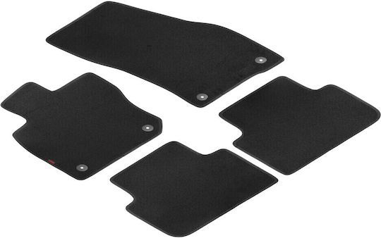 Lampa Set of Front and Rear Mats 4pcs for Volkswagen Tiguan Black