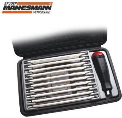 Ratschenschraubendrehergriff Bits 20 in 1 Mannesmann 11800