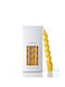 Maegen Decorative Candle Taper Yellow 3pcs