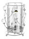 Karvounis Candle Holder Glass in Silver Color 11.8x19.2x11.8cm 1pcs