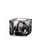 Kosta Boda Candle Holder Crystal in Black Color 7.5x8.5cm 1pcs