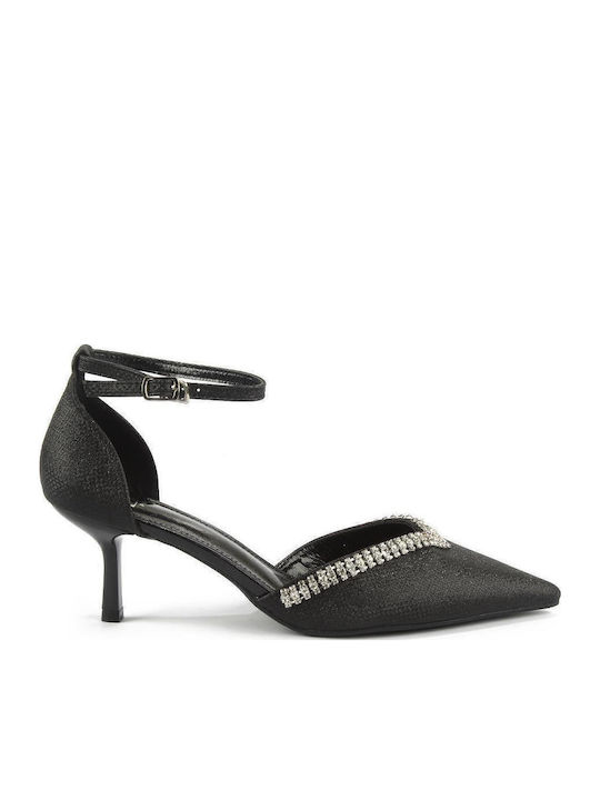 Fshoes Γόβες με Λουράκι Μαύρες