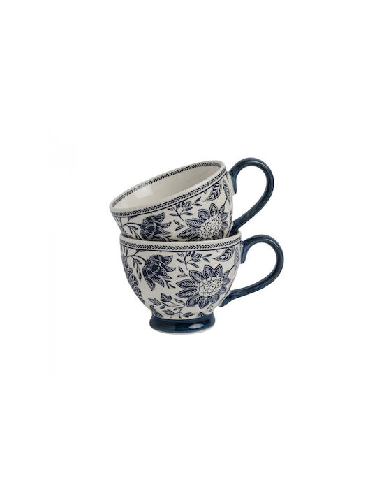 Laura Ashley Κούπα Κεραμική Μπλε 430ml