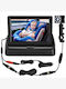 Foldable Car Monitor Set 4 Inches with Car Camera Baby Car Auxiliary Screen