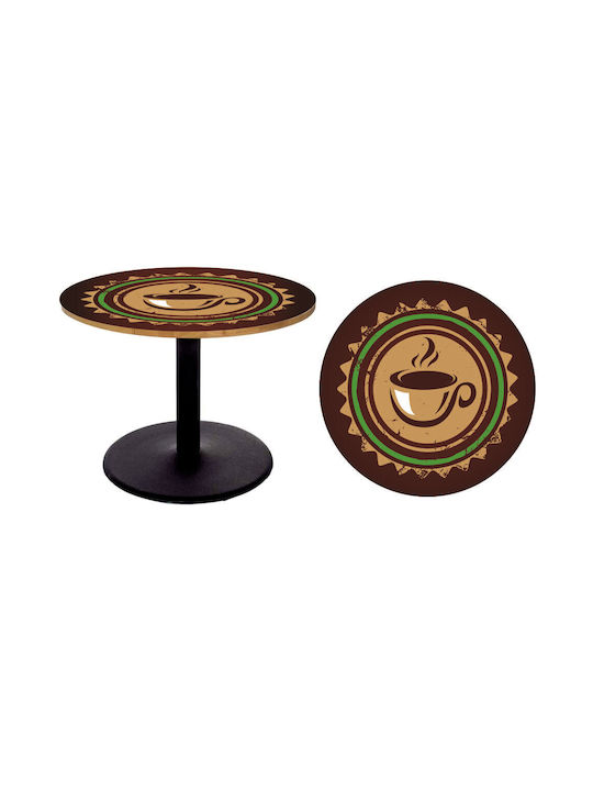 Αυτοκόλλητο Τραπεζιού Coffee 7 50cm Διάμετρος