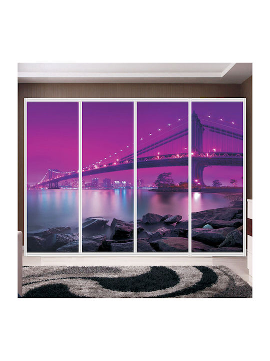 Αυτοκόλλητο Ντουλάπας Purple River 320cm