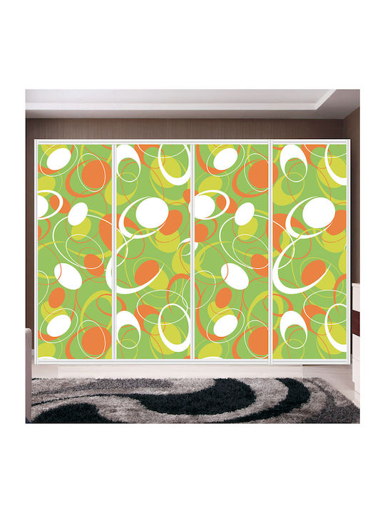 Wardrobe Sticker Oval Designs 390cm
