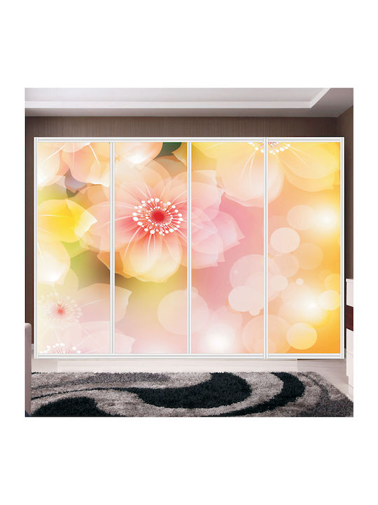 Wardrobe Sticker Flower 230cm