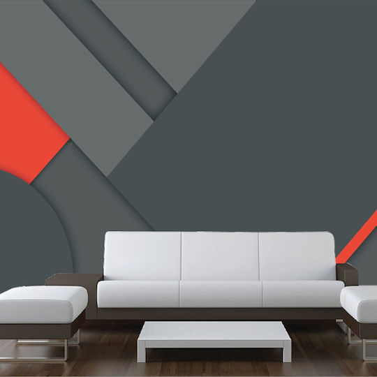 Tapetensticker in Kohlerot 200cm