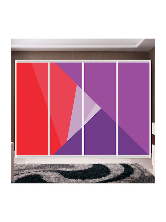 Wardrobe Sticker Triangles 210cm