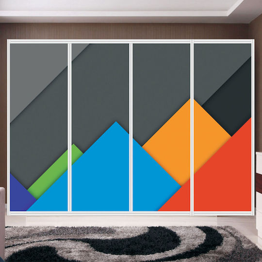 Διακοσμητικό Αυτοκόλλητο Ντουλάπας Abstract Design 1τμχ Orafol