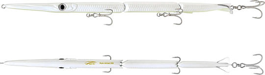 Jack Fin Künstlicher Köder Fisch (Minnow) 25,5cm/33g Weiß Leuchtender Bauch