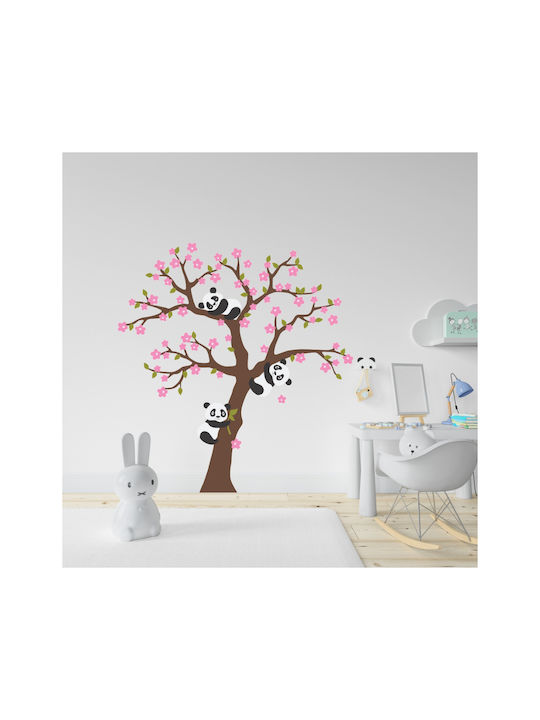 Sticker de perete cu panda și copac 50cm X 53cm