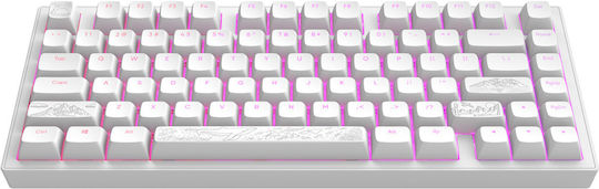 Dark Project Terra Nostra Gaming Mechanical Keyboard 75% With RGB Lighting International English White