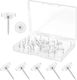 Transparent Push Pins Luckaide 60 Pcs
