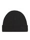 Beanie Unisex Σκούφος Πλεκτός σε Μαύρο χρώμα