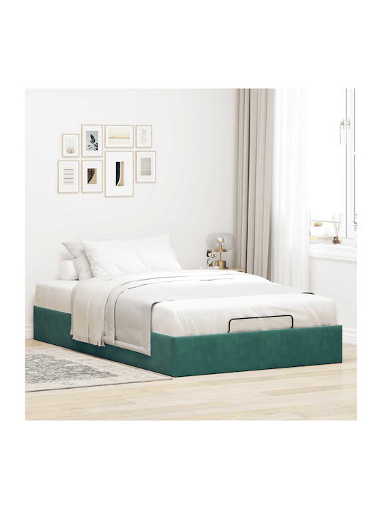 Double Bed Mattress Base Upholstered with Fabri...