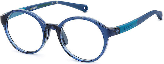 Polaroid Kinder Acetat Brillengestell Blau PLD D841 PJP