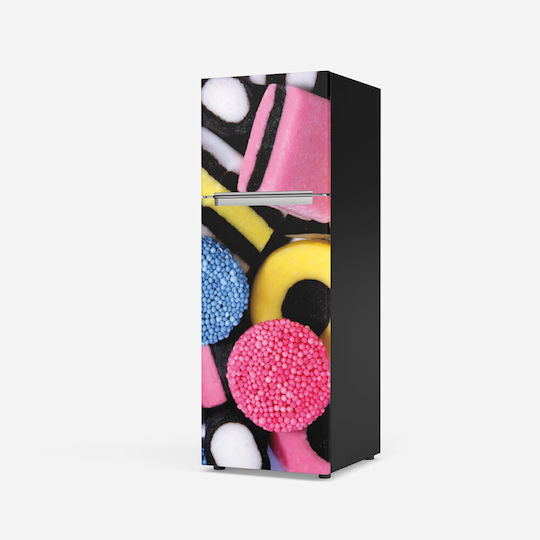 Kühlschrankaufkleber Bunte Süßigkeiten 70cm