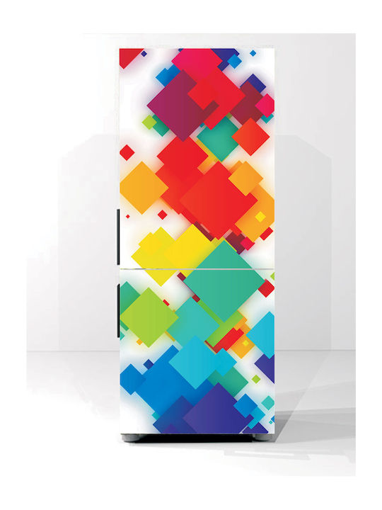 Αυτοκόλλητο Ψυγείου Παλέτα Τετραγώνων 170cm