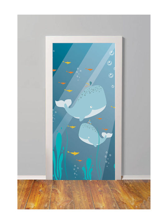 Door Sticker Whales 225cm